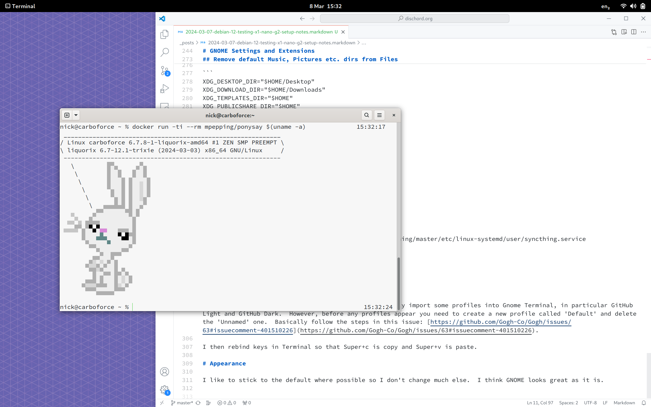 GNOME 45 on Debian testing